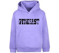 Fringoo Gymnastic Hoodie for Kids Cotton Rich Soft Hooded Sweatshirt for Girls Pullover Jumper with Kangaroo Pocket Age 5-13