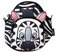 Fringoo® Kids Lunch Bag Neoprene Thermal Insulated Zipped Pocket Shoulder Strap Nursery School Cooler Bag (Zebra)