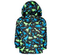 Fringoo - Kids Raincoat - Dinosaur Design - Waterproof Jacket For Kids - Age 2/3 Years - Multicoloured Dinosaurs - Machine Wash - Lightweight Coat