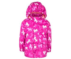 Fringoo - Kids Raincoat - Unicorn Design - Waterproof Jacket For Kids - Age 6/7 Years - Multicoloured Unicorns - Machine Wash - Lightweight Coat