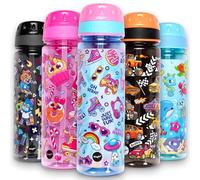 Fringoo Kids School Water Bottle - 650ml Straw Bottle with Carry Handle, Very Durable & 100% Leakproof, BPA-Free