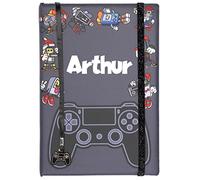 Fringoo Personalised Nootebook for Boys- Kids Stationary Secret Diary - 96 Page Kids Journal with Matching Bookmark - Great Gifts for Boys- Little Gamers