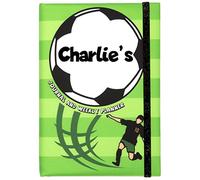 Fringoo Personalised Weekly Planner for Kids and Teenagers Secret Diary for Girls and Boys Large Journal 53 Weeks Planner + 80 Pages Notebook (Football)