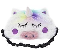 FRINGOO® Sleeping Mask Plush Soft Cute 3D Unicorn Travel Meditation Eye Mask Novelty Lightweight Eyeshade Blindfold Sleepwear Eye Patch (Unicorn White)