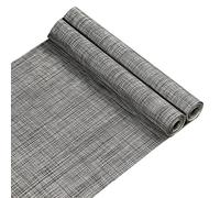Frinza Elegant And Luxurious Woven Vinyl Table Runner Indoor Outdoor Kitchen Dining Runners Wipe Clean Washable PVC (A,40 * 300cm)