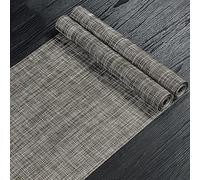 Frinza Elegant And Luxurious Woven Vinyl Table Runner Indoor Outdoor Kitchen Dining Runners Wipe Clean Washable PVC (B,50 * 300cm)