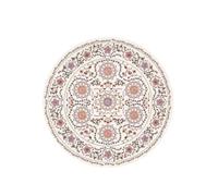 Frinza Round Carpet Rug European Style Bedroom Decoration Round Carpet Fluffy Super Soft Thick Lounge American Retro Cloakroom Rugs Home Plush Non-slip Mat(G,80x80CM)