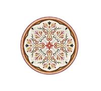 Frinza Round Carpet Rug European Style Bedroom Decoration Round Carpet Fluffy Super Soft Thick Lounge American Retro Cloakroom Rugs Home Plush Non-slip Mat(D,100x100CM)