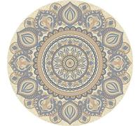 Frinza Round Carpet Rug Round Short Pile European Carpets for Bedroom Decoration Rugs for Decor Carpet Non-slip Area Thicken Floor Mats(3,80x80cm)