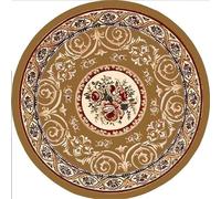 Frinza Round Carpet Rug Round Short Pile European Carpets for Bedroom Decoration Rugs for Decor Carpet Non-slip Area Thicken Floor Mats(6,100x100cm)