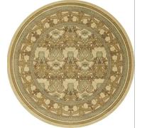 Frinza Round Carpet Rug Round Short Pile European Carpets for Bedroom Decoration Rugs for Decor Carpet Non-slip Area Thicken Floor Mats(18,100x100cm)