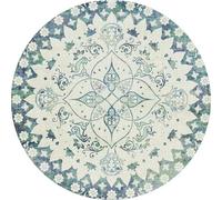 Frinza Round Carpet Rug Round Short Pile European Carpets for Bedroom Decoration Rugs for Decor Carpet Non-slip Area Thicken Floor Mats(22,100x100cm)