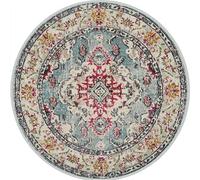 Frinza Round Carpet Rug Round Short Pile European Carpets for Bedroom Decoration Rugs for Decor Carpet Non-slip Area Thicken Floor Mats(8,80x80cm)