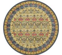 Frinza Round Carpet Rug Round Short Pile European Carpets for Bedroom Decoration Rugs for Decor Carpet Non-slip Area Thicken Floor Mats(25,100x100cm)