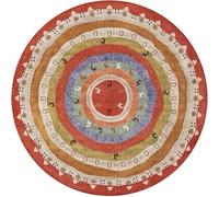 Frinza Round Carpet Rug Round Short Pile European Carpets for Bedroom Decoration Rugs for Decor Carpet Non-slip Area Thicken Floor Mats(20,100x100cm)