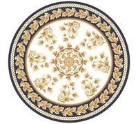 Frinza Round Carpet Rug Round Short Pile European Carpets for Bedroom Decoration Rugs for Decor Carpet Non-slip Area Thicken Floor Mats(7,80x80cm)