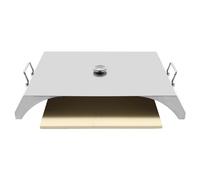 fripeMN Stainless Steel Pizza Oven Kit Open Faced Grill Pizza Oven Directional Pizza Stone for Homemade Baking Dough Pizza Bread Cakes