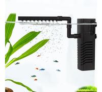 FRIRODSAY Aquarium Filter Fish Tank Filter Powerful Submersible Turtle Water Filters Ultra Quiet Biochemical Sponge Filter for 10 to 35 Gallon Tank Filtration/Oxygenation/Water Cycle 5in1 (12W)