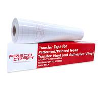 Frisco Craft Transfer Tape for Heat Transfer Vinyl - Iron On Transfer Paper - Heat Transfer Paper, Clear Transfer Tape for Printable HTV (12" X 50FT)