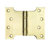 Frisco Eclipse Eclipse 4 Inch (102 X 76mm) Stainless Steel Parliament Hinge - Electro Brass (Sold In Pairs)