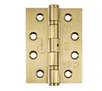 Frisco Eclipse Eclipse 4 Inch (102mm) Ball Bearing Hinge Grade 13 Square Ends - Satin Brass (Sold In Pairs)