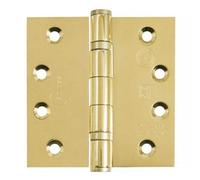 Frisco Eclipse Eclipse 4 Inch (102mm X 102mm) Ball Bearing Hinge Grade 13 Square Ends - Polished Brass (Sold In Pairs)