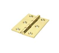 Frisco Eclipse Eclipse Phosphor Bronze Washered Hinge 3 Inch (76mm X 51mm X 2mm) - Polished Brass (Sold In Pairs)