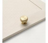 Frisco Eclipse Satin Brass 34mm Knurled Cupboard Knob