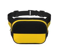 Frisian flag Square double - layer fanny pack with adjustable shoulder strap - travelling fanny pack - perfect for outdoor sports, Flag Of The Canton Of Saxony-Anhalt, One Size