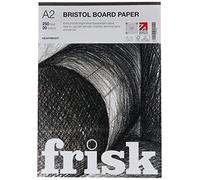 Frisk 23104002 280 gm Bristol Board A2 Pad 20 Sheets, White