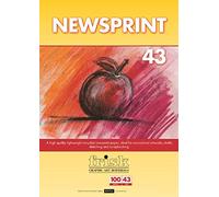 Frisk 23104904 A4 Newsprint Pad, Paper, White, 30 x 22 x 1 cm