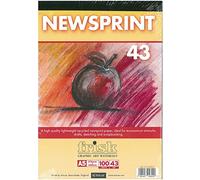 Frisk 23104905 A5 Newsprint Pad, Paper, White, 22 x 15 x 1 cm