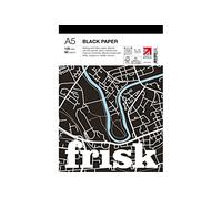 Frisk Black Drawing Sketching Paper Pad A5 135gsm