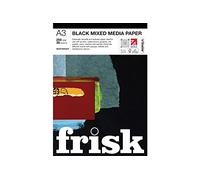 Frisk Black Mixed Media Paper Pad A3 250gsm