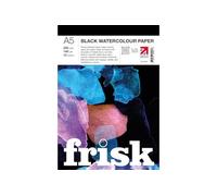 Frisk Black Watercolour Paper Pad A5 320gsm