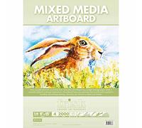 Frisk Mixed Media Artboards, Paper, White, 1/4 Imperial (280 x 380mm)