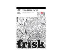 Frisk Typo Detail Paper Pad A2 50gsm, Transparent