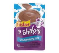Friskies Purina Wet Pureed Cat Food Topper, Lil' Shakes with Tantalizing Tuna - (16) 1.55 Oz. Pouches