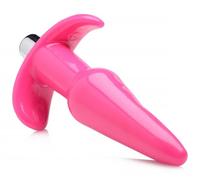 Frisky Thrilling Pink Smooth Vibrating Bullet Anal Butt Plug Training Waterproof