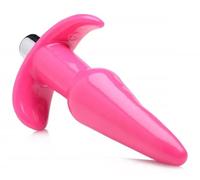 Thrilling Smooth Vibrating Anal Plug Small Pink