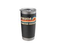 FRISON Retro 70s 80s Sunset Stripe Stainless Steel Insulated Tumbler