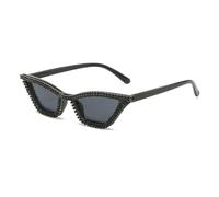 frissin Cat Eye Sunglasses Womens UV400 Protection AC Lenses Frame With Diamond Luxury Ladies Sun Glasses Butterfly Female Sunnies Outdoor Street Travel