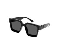 frissin Square Sunglasses Mens Women UV400 Protection Retro Thick Frame Millionaire Designer Luxury Ladies Sun Glasses Gold Edge Male Sunnies Outdoor Punk Party Holiday