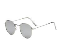 frissin Vintage Mirrored Sunglasses Men and Women's Retro Sun Glasses with Metal Frame Outdoor Eyewear