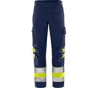 Fristads High Vis Green Hose Kl. 1 2649 GPLU Warnschutz-Gelb/Marine