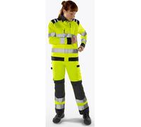Fristads High Vis Green Jacke Damen Kl. 3 4068 GPLU Warnschutz-Gelb/Schwarz