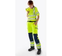 Fristads High Vis Green Stretchhose Damen Kl. 2 2665 GSTP Warnschutz-Gelb/Schwar
