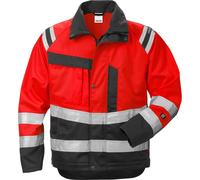 Fristads Warnschutz-Jacke High Vis Jacke Kl. 3 4026 PLU Warnschutz-Rot/Schwarz