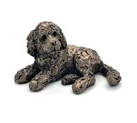 Frith Miniture Cockapoo Laying Down Pickwick In Cold Cast Bronze Made In UK