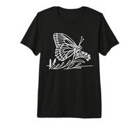 Fritillary Line Art Entomologist Premium T-Shirt